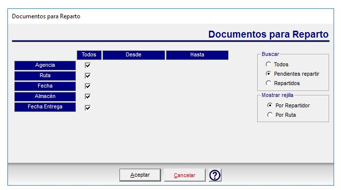 Expediciones en el software de gestión: documentos para reparto